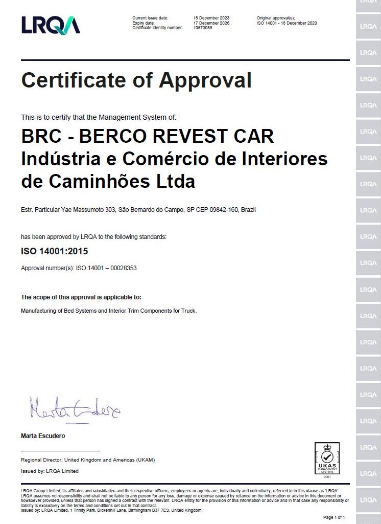 BRC ISO14001